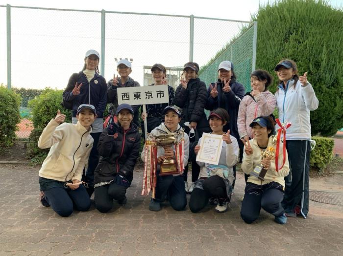 東京都市町村対抗女子テニス大会(サクラトーナメント)優勝(2021.11.28)