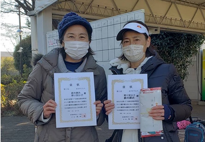東京都市町村テニス選手権大会(個人戦)
女子ダブルスベスト4!(2021/1/31)